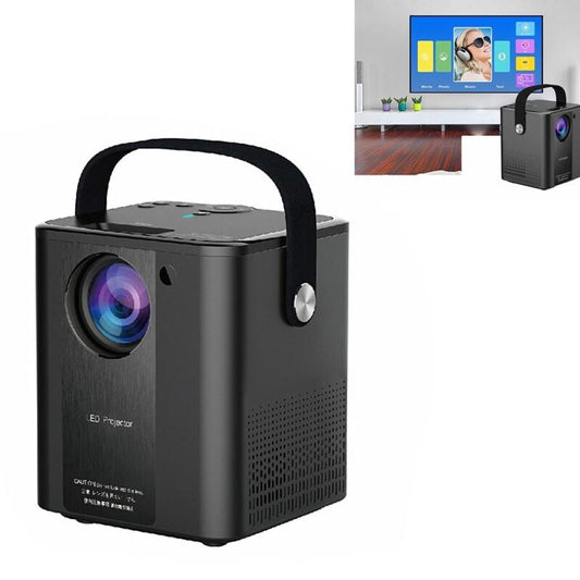 C500 Portable Mini Led Home Hd Projector - Black Same Screen Version