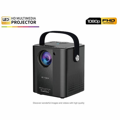 C500 Portable Mini Led Home Hd Projector - Black Same Screen Version