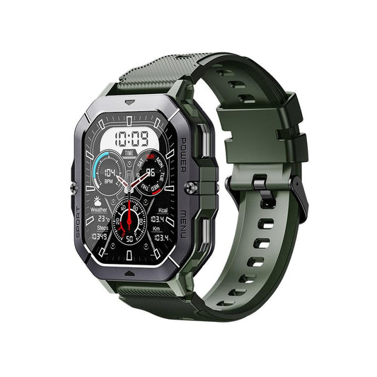 2.02 Inch Sport Smart Watch Support Bluetooth Call / Sleep / Blood Oxygen / Heart Rate / Blood Pressure Health Monitor - Green