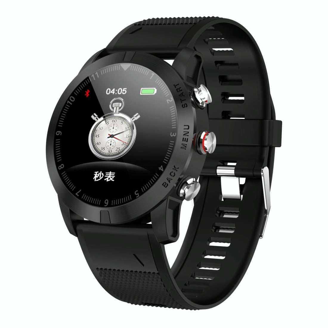 Waterproof Smart Bracelet With Call Reminder And Heart Rate Monitor - Ip68 - Black