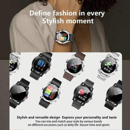 Waterproof Smart Bracelet With Call Reminder And Heart Rate Monitor - Ip68 - Black