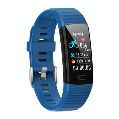 Smart Health Bracelet With Call Reminder And Monitoring - Black