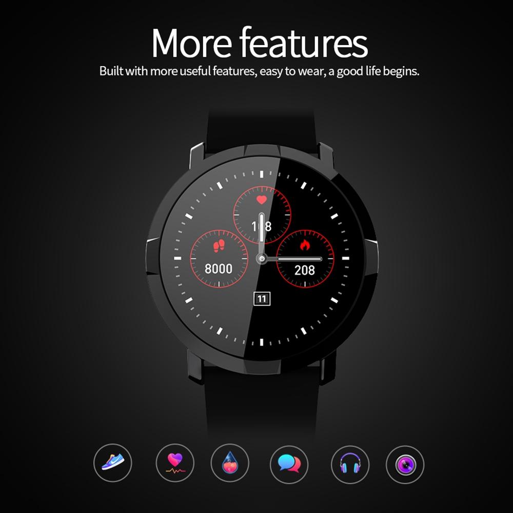 Waterproof Smart Bracelet With Heart Rate Monitor And Sleep Tracker - Black