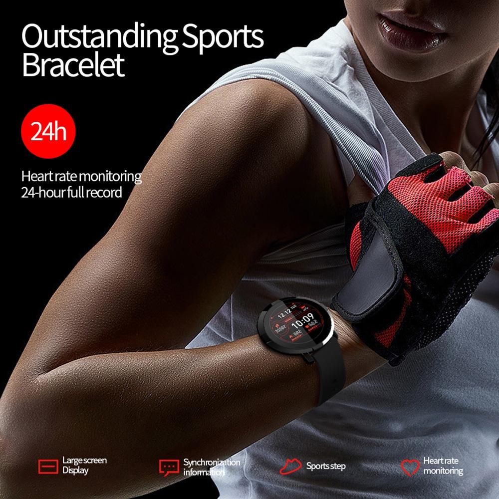 Waterproof Smart Bracelet With Heart Rate Monitor And Sleep Tracker - Black