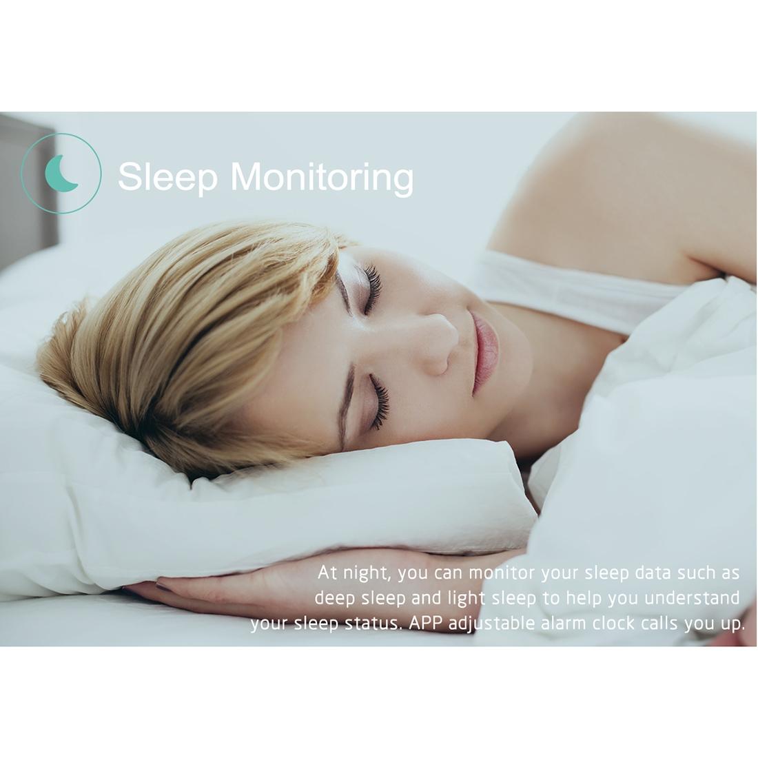 Waterproof Smart Bracelet With Call Reminder And Health Monitoring - Black