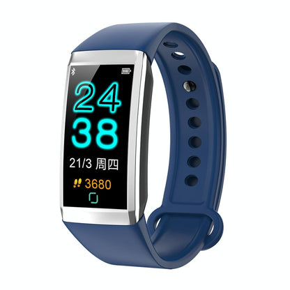 Waterproof Smart Bracelet With Call Reminder And Health Monitoring - Black