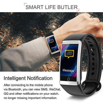 Waterproof Smart Bracelet With Call Reminder And Health Monitoring - Black