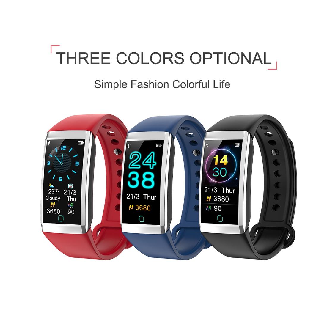 Waterproof Smart Bracelet With Call Reminder And Health Monitoring - Black