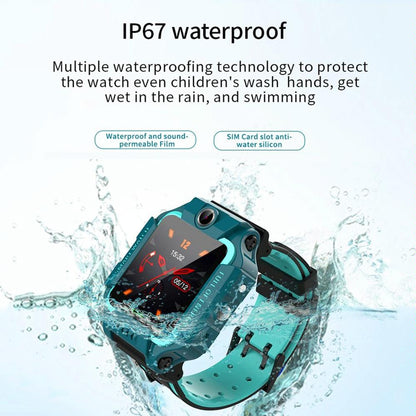 1.44 Inch 360-Degree Rotating Positioning Camera Smart Waterproof Children Calling Watch - Blue