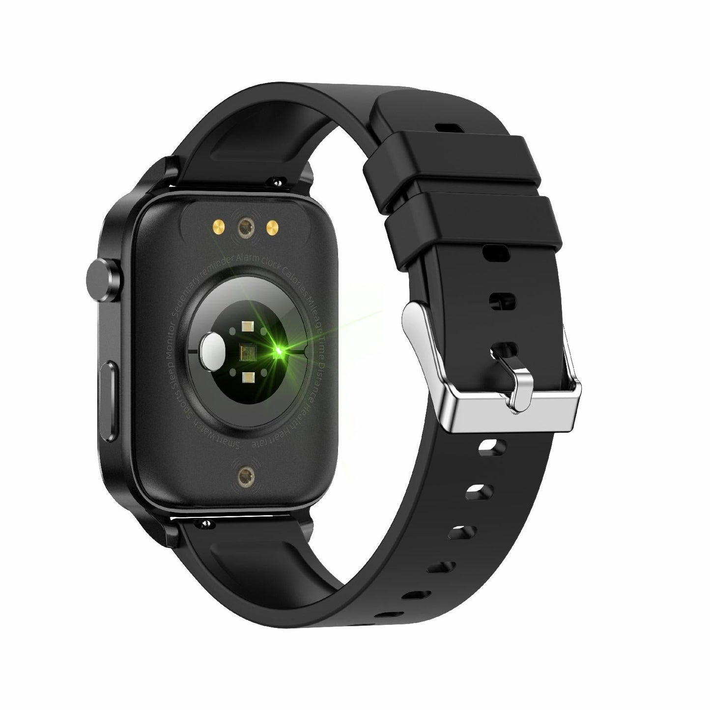 1.7 Inch Hd Square Screen Tpu Strap Smart Watch Supports Body Temperature Monitoring / Blood Oxygen Monitoring - Blue