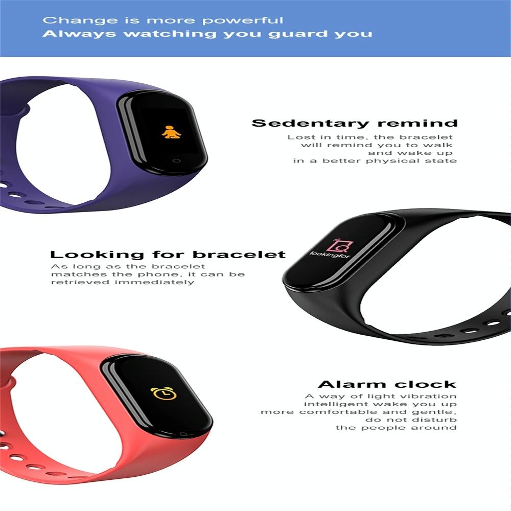 Waterproof Bluetooth Smart Watch With Hr / Bp Monitoring And Colour Screen - Purple