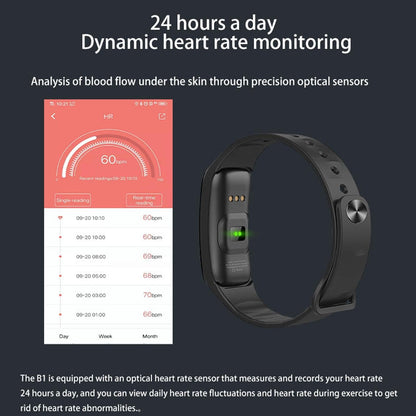 Waterproof Smart Bracelet With Colour Screen - Ip67 - Blue