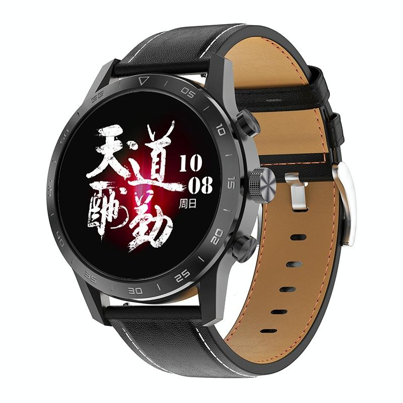 Smart Dual Display Analog Digital Call Watch - Black Steel