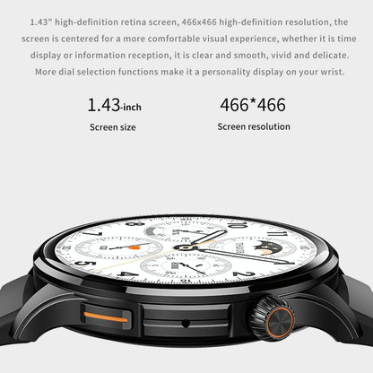 1.43 Inch Bt5.1 Smart Sport Watch With Health Monitoring - Grey