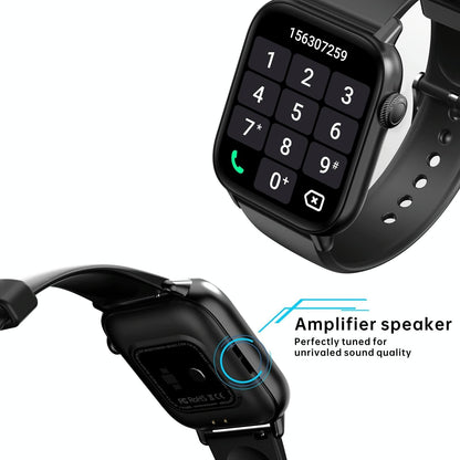 1.83 Inch Bt5.2 Smart Sport Watch Support Sleep / Heart Rate / Blood Oxygen / Temperature / Blood Pressure Health Monitor - Black + Black