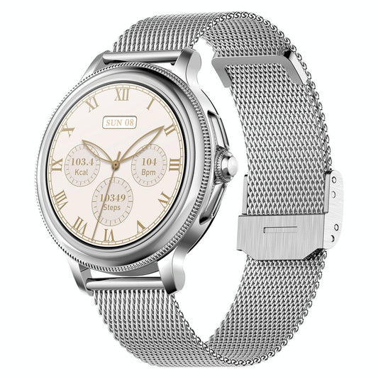 Smart Wristband With Waterproof Heart Rate And Blood Pressure Monitoring - Silver
