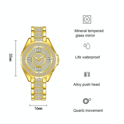 Full Diamond Women Watch - Niche Collection - Rose Gold