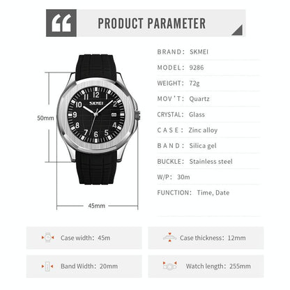 Waterproof Men Multifunctional Outdoor Watch - White