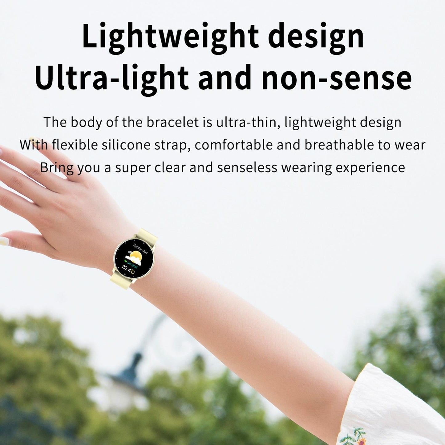 1.28 Inch Touch Screen Ip67 Waterproof Smart Watch Support Blood Pressure Monitoring / Sleep Monitoring / Heart Rate Monitoring - Gold