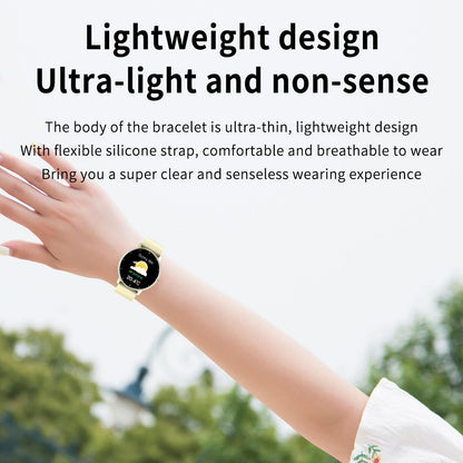 1.28 Inch Touch Screen Ip67 Waterproof Smart Watch Support Blood Pressure Monitoring / Sleep Monitoring / Heart Rate Monitoring - Gold
