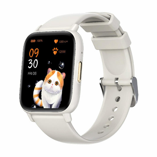 1.83 Inch Bt5.2 Smart Sport Watch Support Bluetooth Call / Sleep / Blood Sugar / Blood Oxygen / Temperature / Heart Rate / Blood Pressure Health Monitor - White