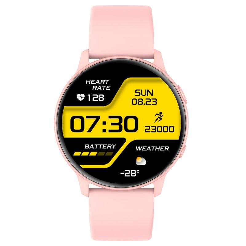 Waterproof Smart Watch With Colour Screen - Ip68 - Pink