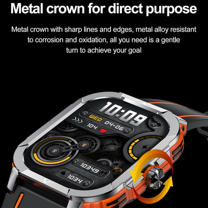 2.06 Inch Bt5.3 Ip68 Sport Smart Watch Bluetooth Call / Message / Health - Blue