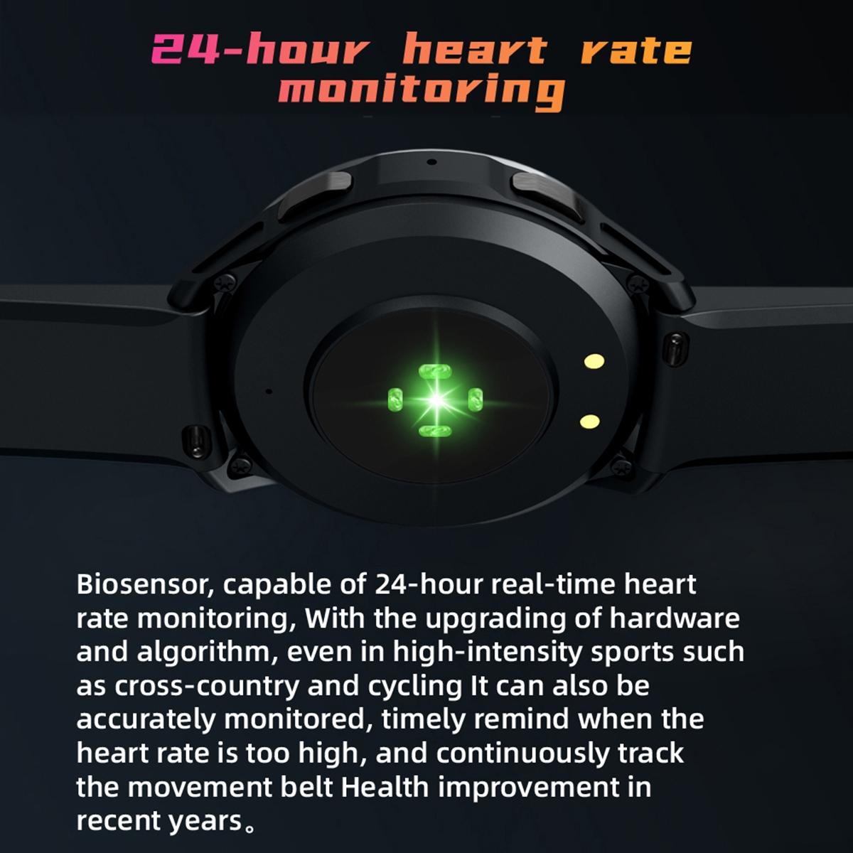 1.32 Inch Tft Screen Smart Watch Support Bluetooth Call & Alipay - Silver