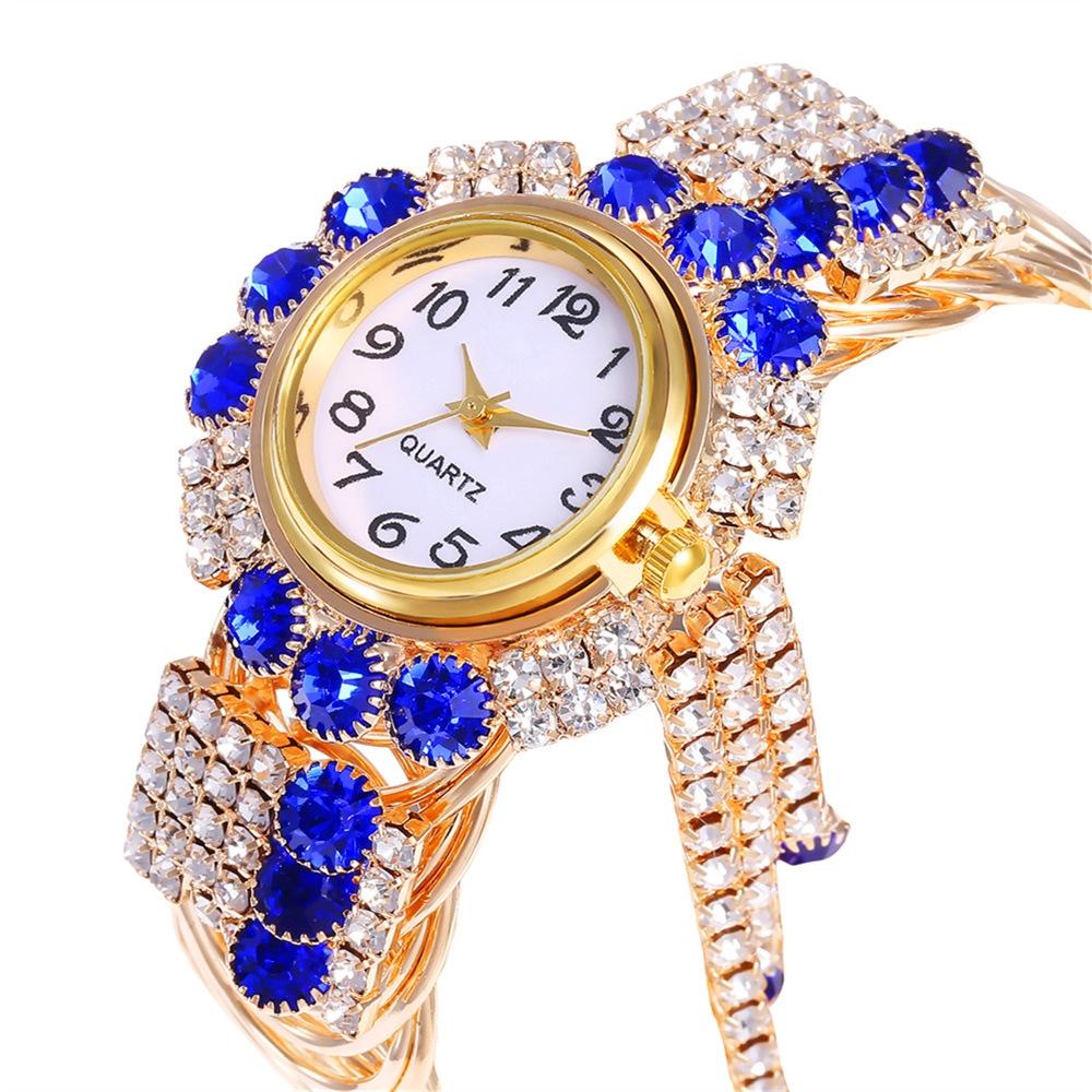 Diamond Pendant Quartz Bracelet Watch for Women - Wild and Unique - Pink