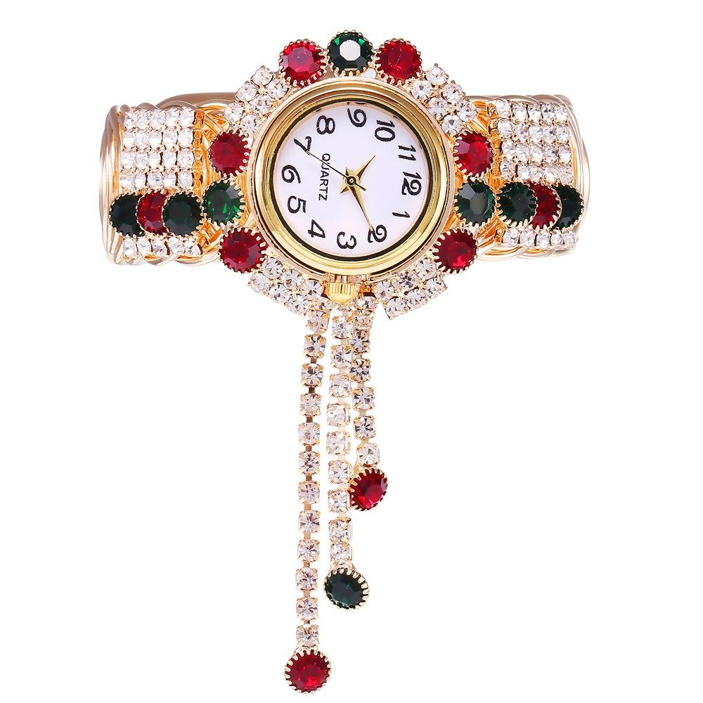 Diamond Pendant Quartz Bracelet Watch for Women - Wild and Unique - Pink