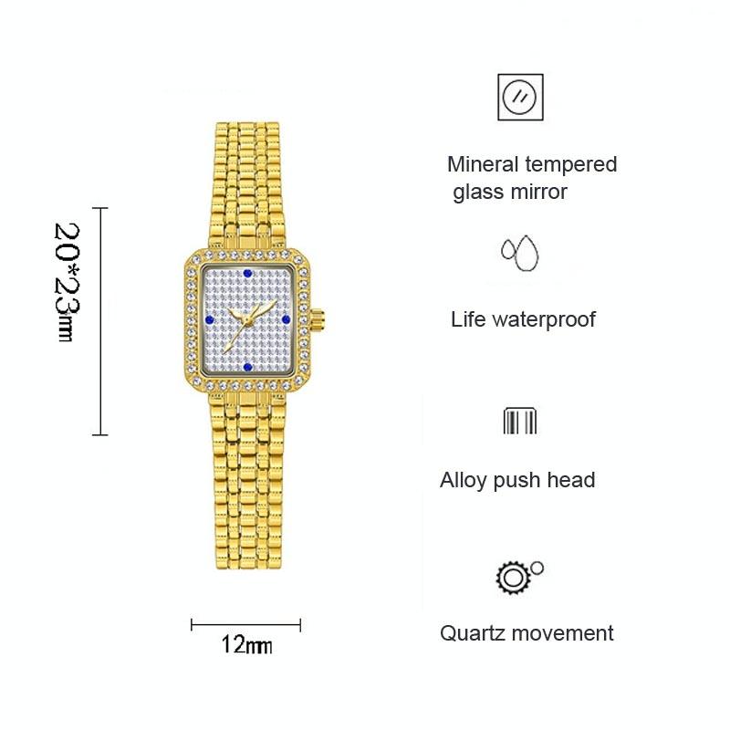 Stylish Diamond Women Alloy Watch Available - Rose Gold