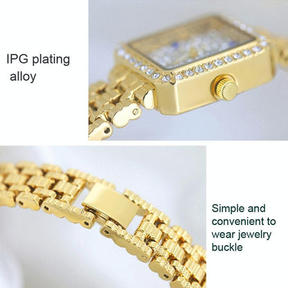 Stylish Diamond Women Alloy Watch Available - Rose Gold