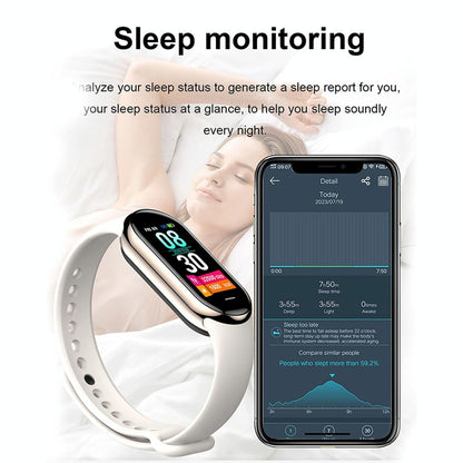 Waterproof Smart Watch With Heart Bp Oxygen And Sugar Monitoring - Ip68 - Orange
