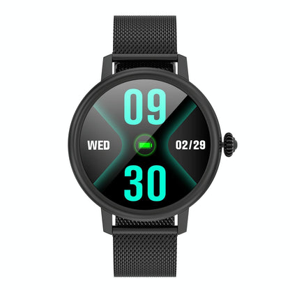 Smart Steel Watch With Colour Screen - Cf90 - Silver