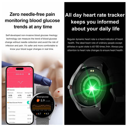 1.43 Inch Amoled Smart Watch With Bt Call & Health Tracking - Gold