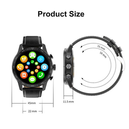 Smart Dual Display Analog Digital Call Watch - Silver Silicone