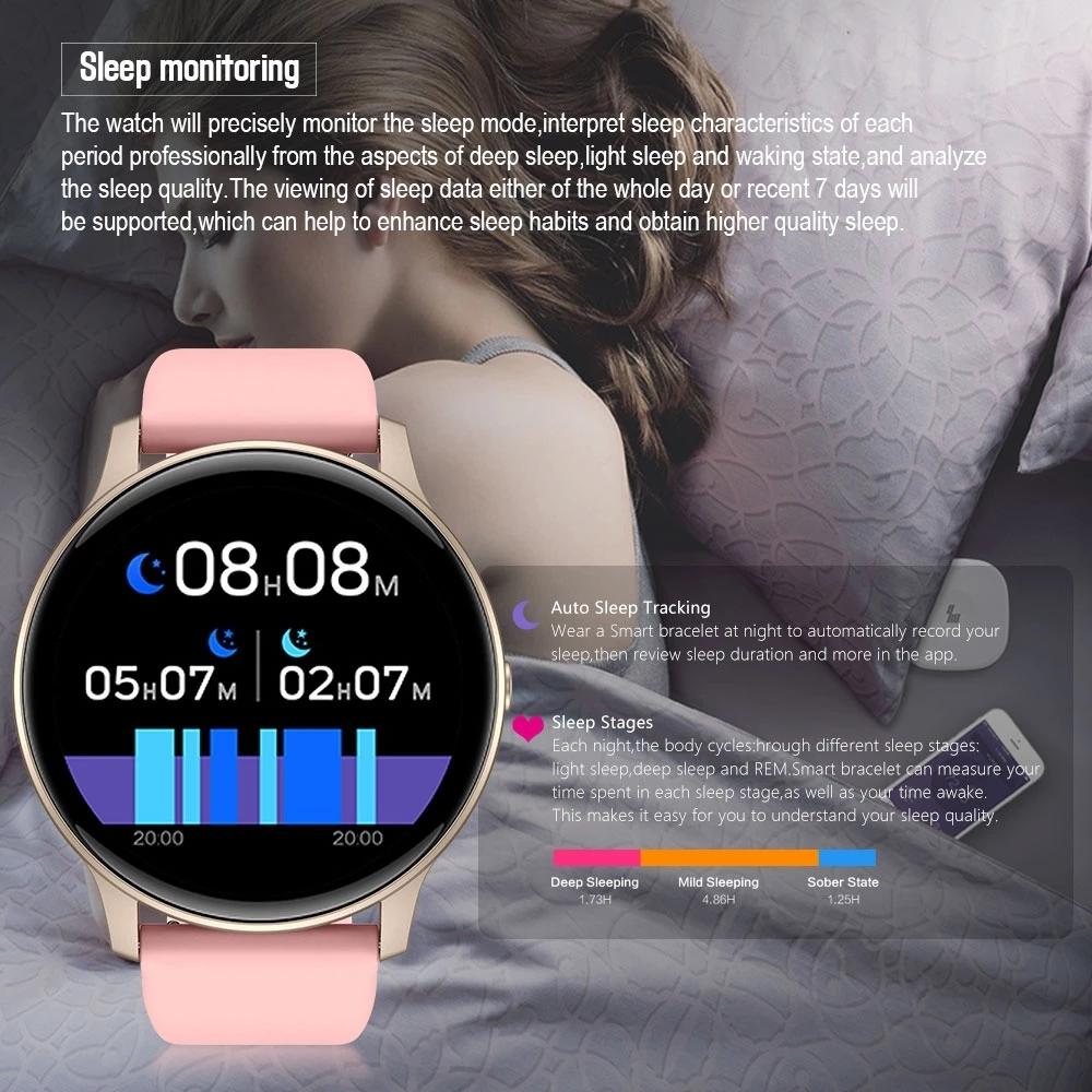 Smart Watch With Heart Rate And Blood Pressure Monitoring - Pink