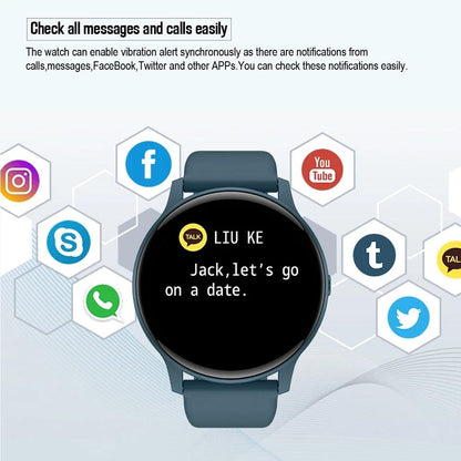 Smart Watch With Heart Rate And Blood Pressure Monitoring - Pink