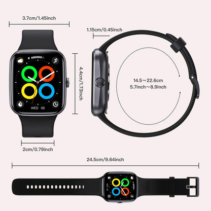 Ip67 Waterproof Smart Bracelet Bluetooth Call Fitness Tracker - Blue