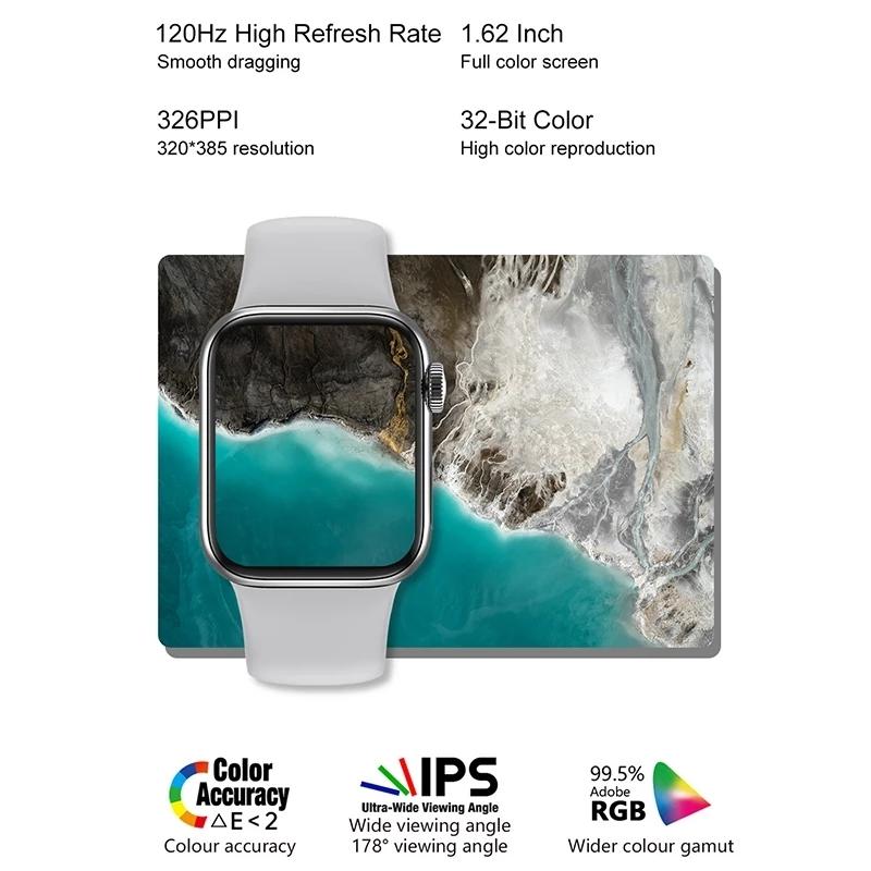 Waterproof Smart Watch With Colour Screen - 1 Inch - Pink