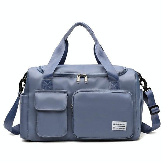 Waterproof Gym Bag for Travel - Size l - Fog Blue
