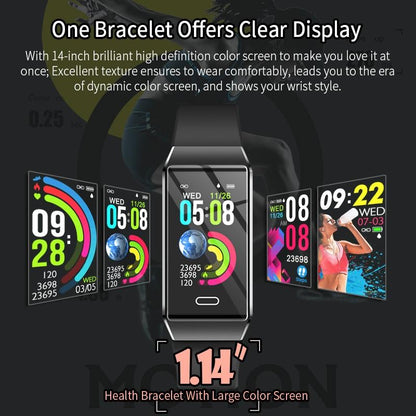 Waterproof Smart Bracelet With Tft Screen - 6 Inches - Pink