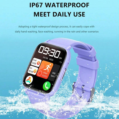 1.83 Inch Ip68 Waterproof Smart Watch Support Body Temperature Monitoring / Heart Rate / Blood Oxygen / Blood Pressure Monitoring - Pink