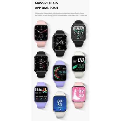 1.83 Inch Ip68 Waterproof Smart Watch Support Body Temperature Monitoring / Heart Rate / Blood Oxygen / Blood Pressure Monitoring - Pink