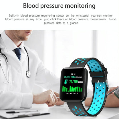 Waterproof Smart Bracelet With Tft Screen And Health Monitoring - Green