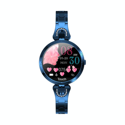 Waterproof Smart Bracelet With Lcd Screen And Heart Rate Monitor - Rose Gold