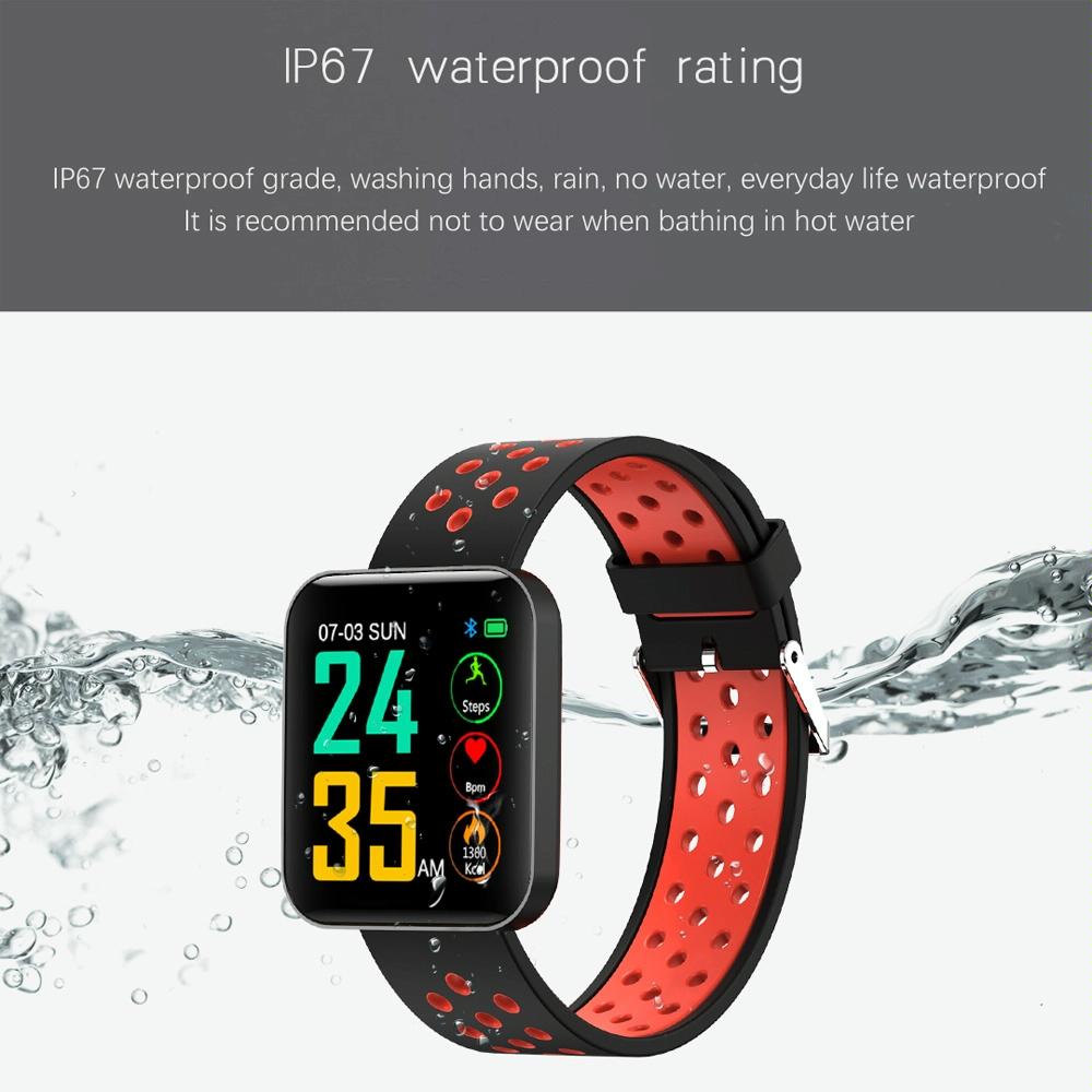 Waterproof Smart Bracelet With Tft Screen And Health Monitoring - Grey