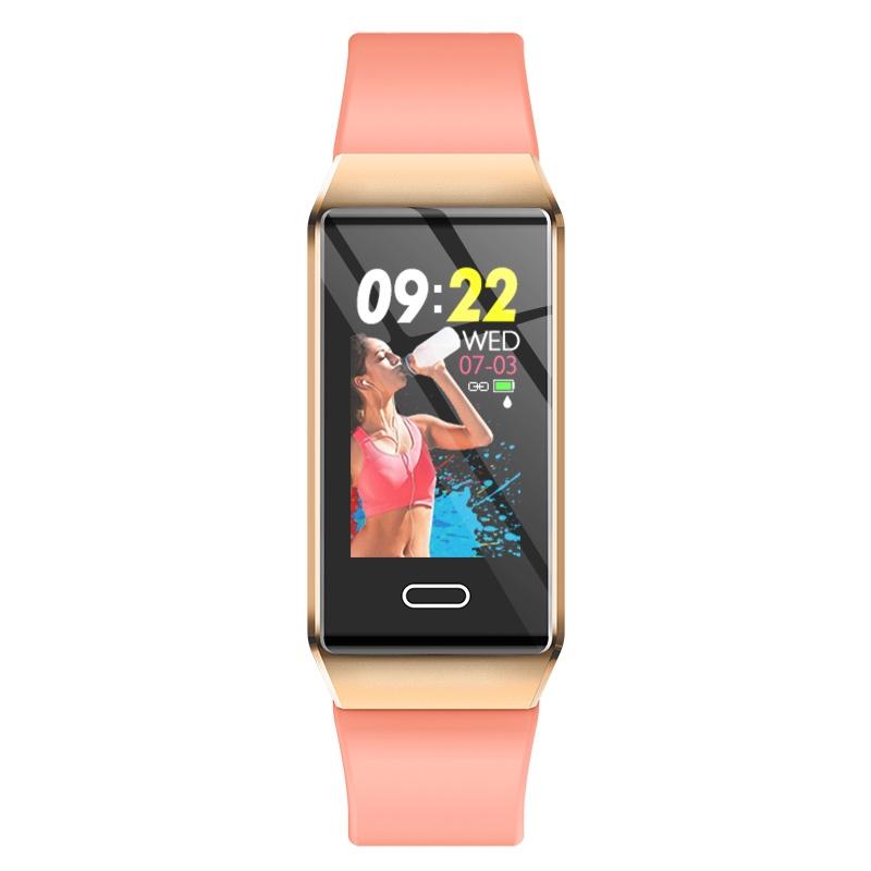 Waterproof Smart Bracelet With Tft Screen - 6 Inches - Grey