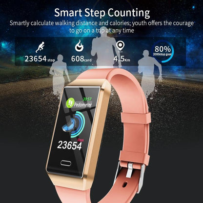 Waterproof Smart Bracelet With Tft Screen - 6 Inches - Grey