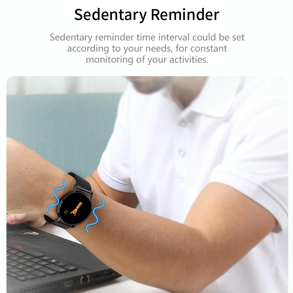 Smart Bracelet With Colour Screen Ip67 Waterproof Call / Heart Rate / Sleep / Sedentary Reminder - Gold
